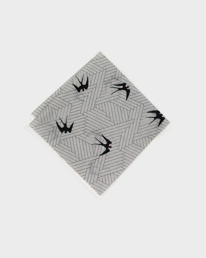 Japanese Handkerchief, Classic, Swallow with White Trim