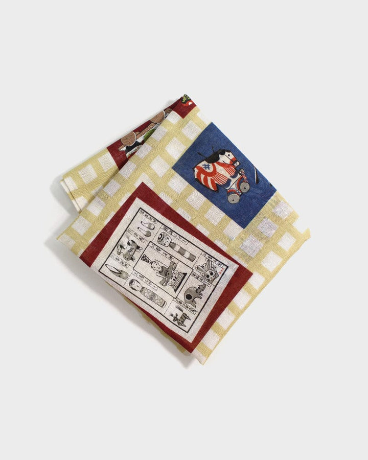 Japanese Handkerchief, Classic, Takeo Takei Woodblock Prints, Toys