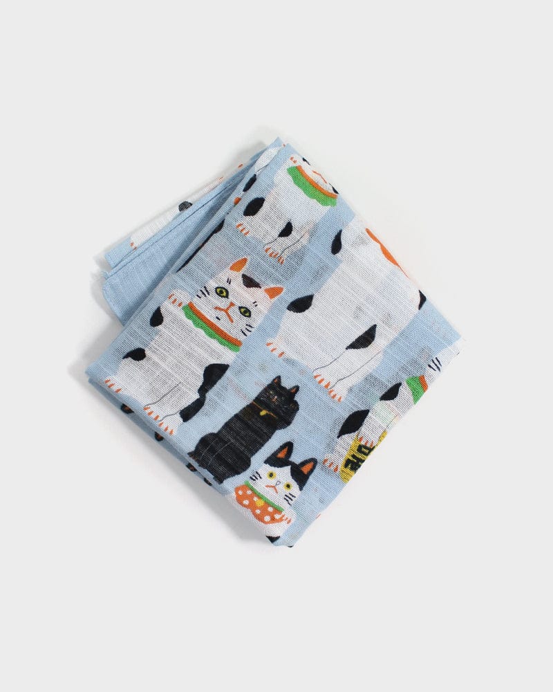 Japanese Handkerchief, Classic, Yoko Matsumoto, Maneki-Neko