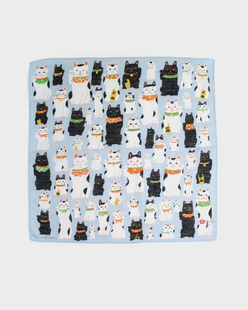 Japanese Handkerchief, Classic, Yoko Matsumoto, Maneki-Neko