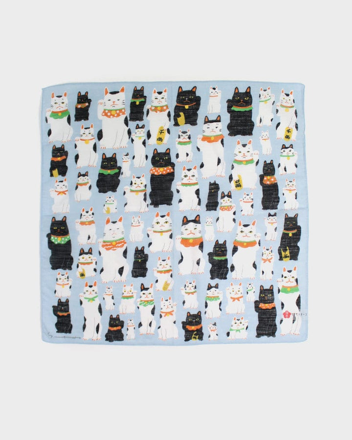 Japanese Handkerchief, Classic, Yoko Matsumoto, Maneki-Neko