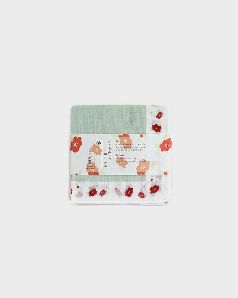 Japanese Handkerchief, Classic, Fushiito, Tsubaki