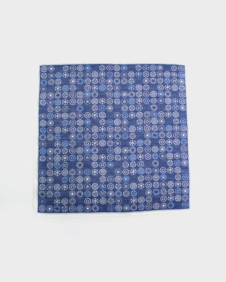 Japanese Handkerchief, Classic, Hannari, Ruri-Iro