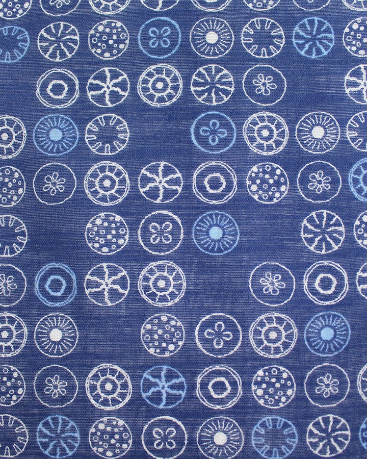 Japanese Handkerchief, Classic, Hannari, Ruri-Iro