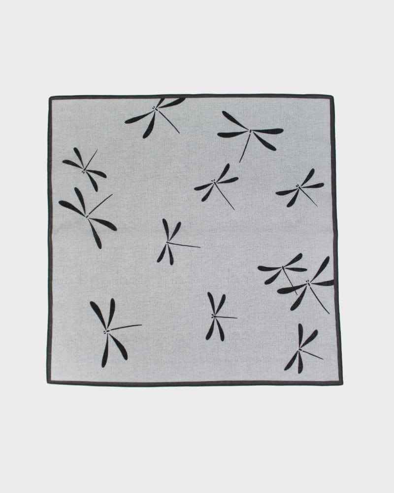 Japanese Handkerchief, Classic, Shofu, Black & Charcoal Tonbo