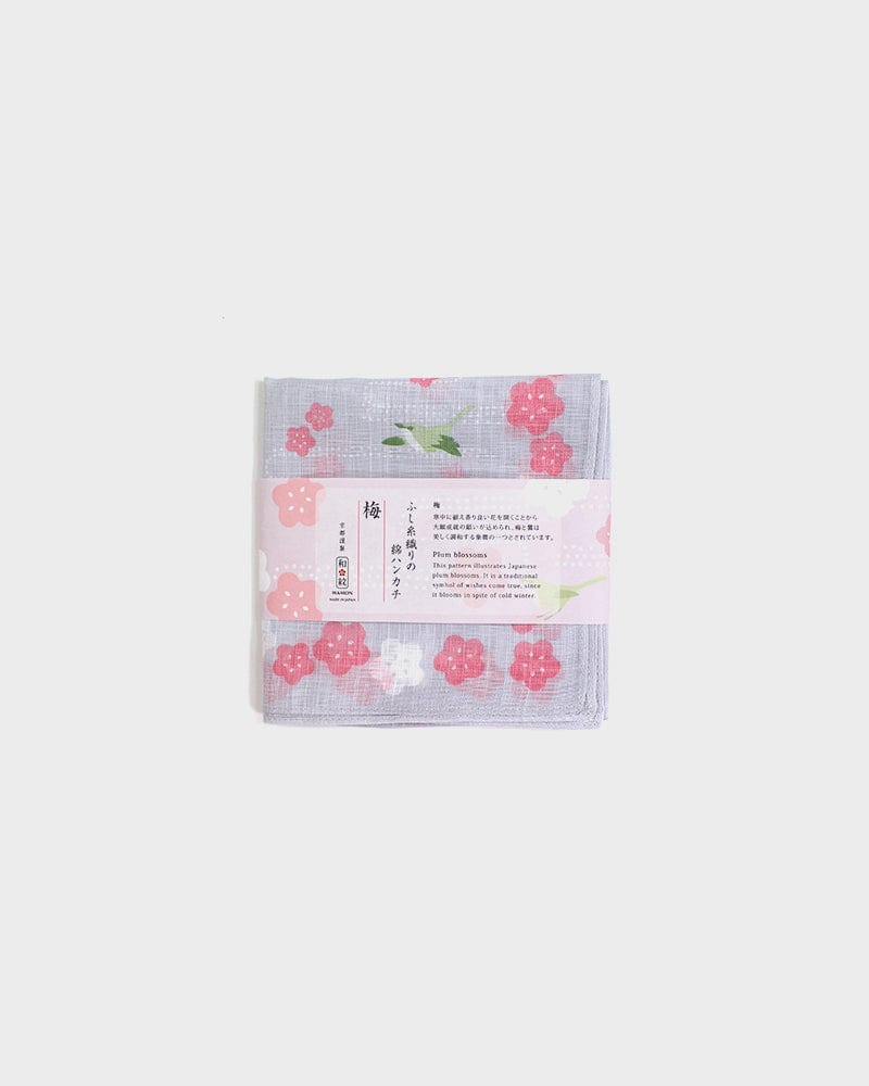 Japanese Handkerchief, Classic, Fushiito, Plum Blossoms