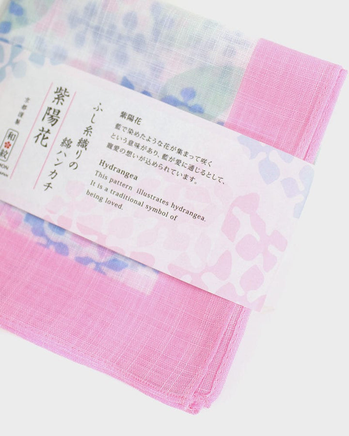 Japanese Handkerchief, Classic, Fushiito, Hydrangea