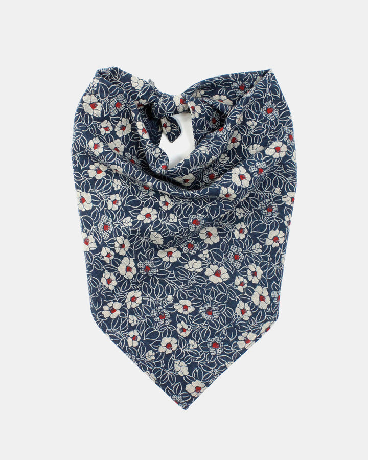 Kiriko Original Bandana, Classic, Indigo Tsubaki Small