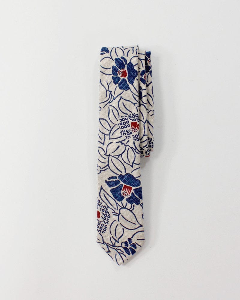 Kiriko Original Tie, Cream Tsubaki