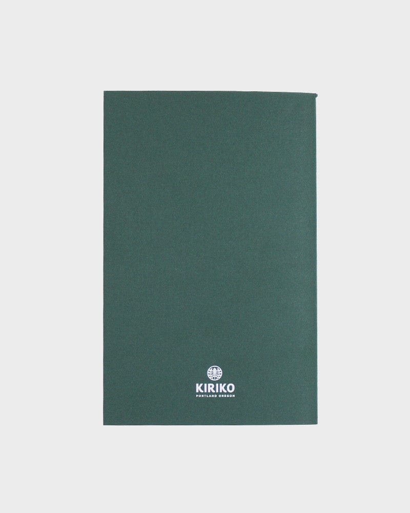 Kiriko Original Lined Notebook, Green Kumo