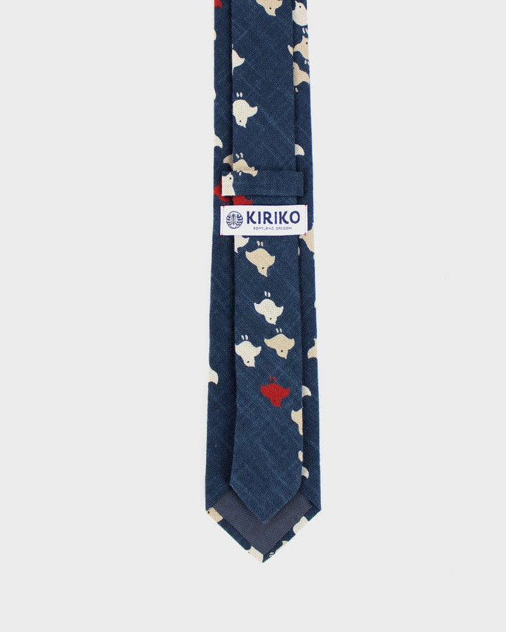 Kiriko Original Tie, Indigo Chidori