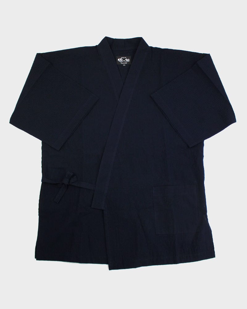 ToK Jinbei Set, Chijimi Weave, Dark Indigo