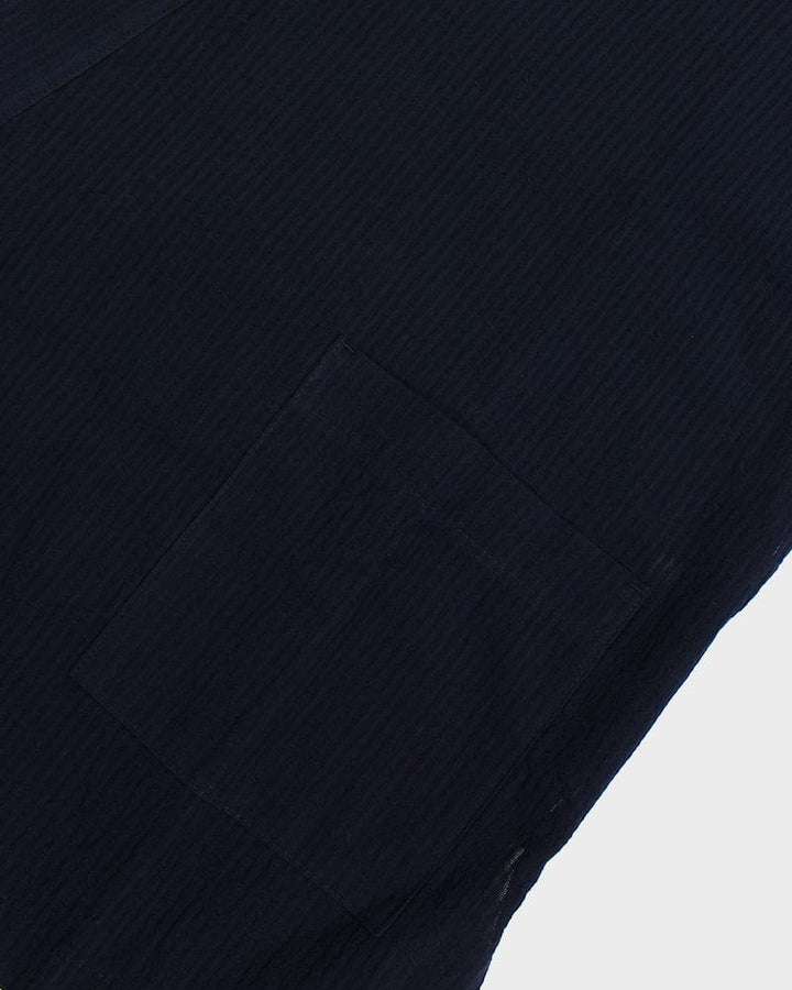 ToK Jinbei Set, Chijimi Weave, Dark Indigo