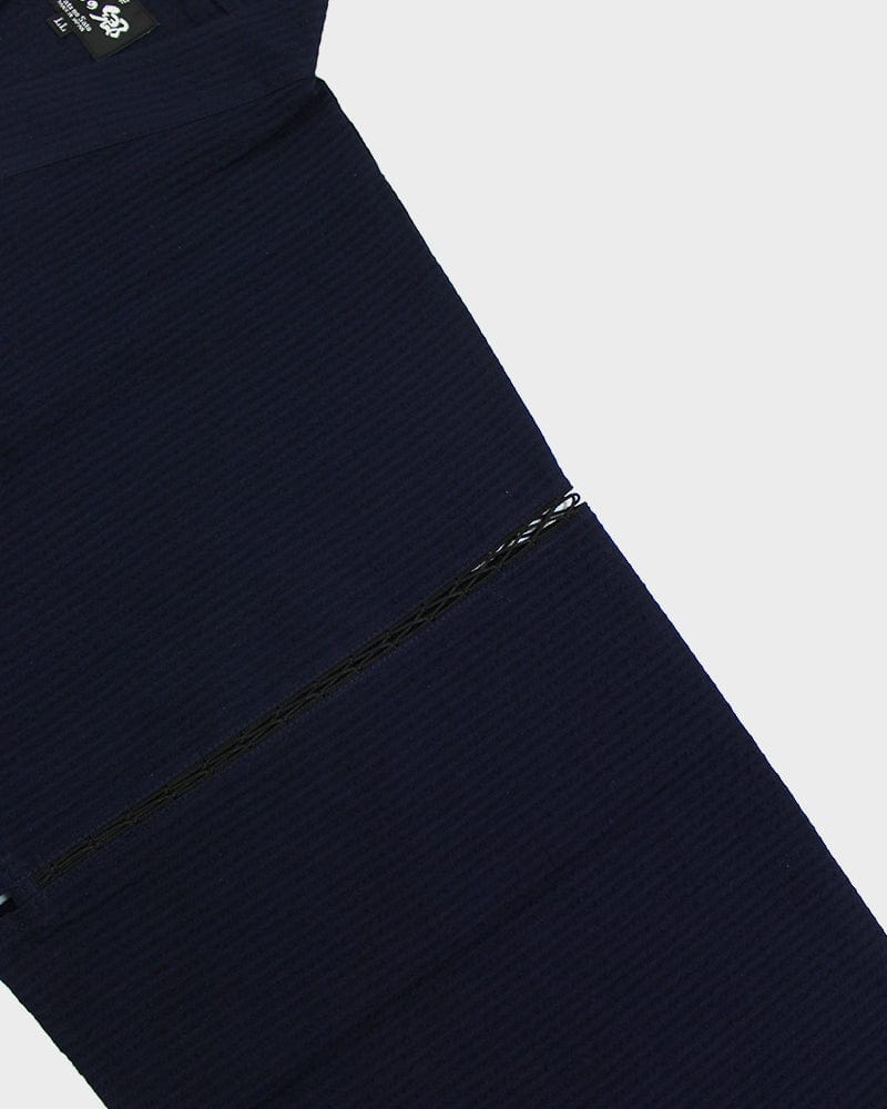 ToK Jinbei Set, Chijimi Weave, Dark Indigo