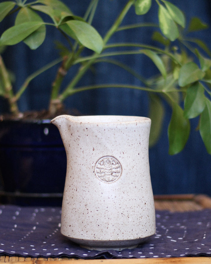 Kelly Pottery x Kiriko Coffee Pot, Short, Matte Natural Speckled