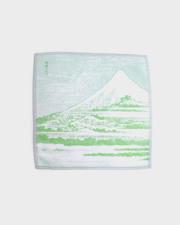 Japanese Handkerchief, Microfiber, Reversible Square, Fine Wind, Clear Morning by Hokusai