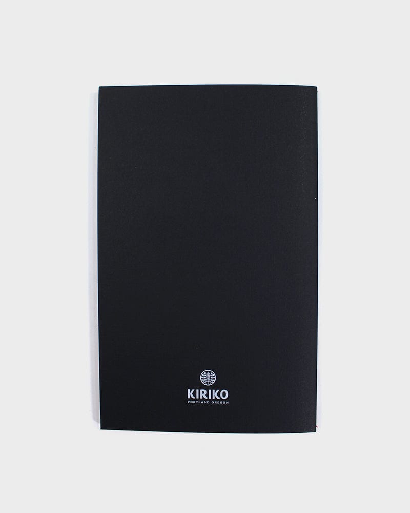Kiriko Original Lined Notebook, Black Karakusa