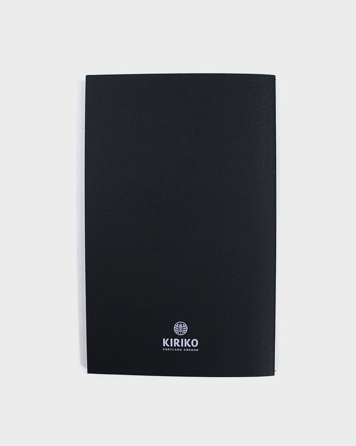 Kiriko Original Lined Notebook, Black Karakusa