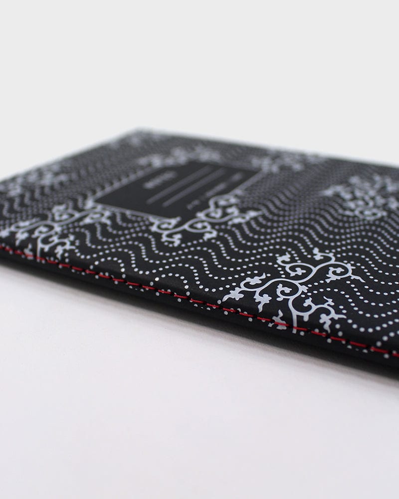 Kiriko Original Lined Notebook, Black Karakusa
