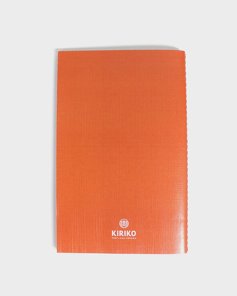 Kiriko Original Lined Notebook, Orange Kikkou