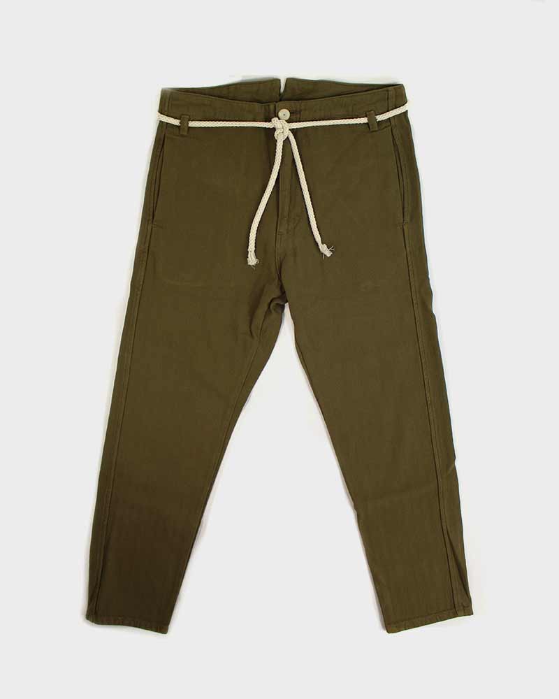 Olive Kaze pants by Prospective Flow at Kiriko Made