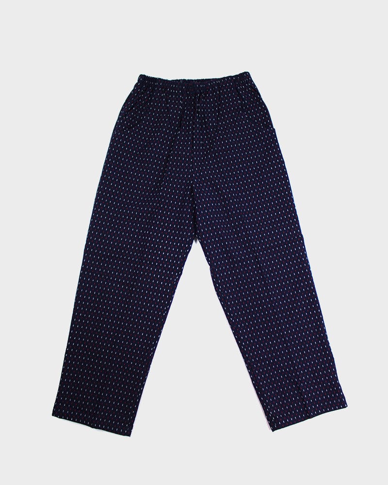 ToK Pants, Kasuri Indigo with Red and White Dash