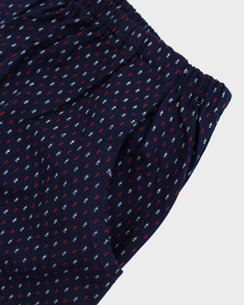 ToK Pants, Kasuri Indigo with Red and White Dash