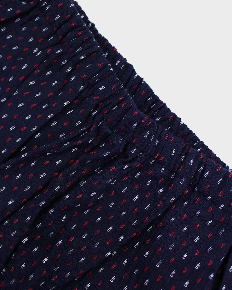 ToK Pants, Kasuri Indigo with Red and White Dash