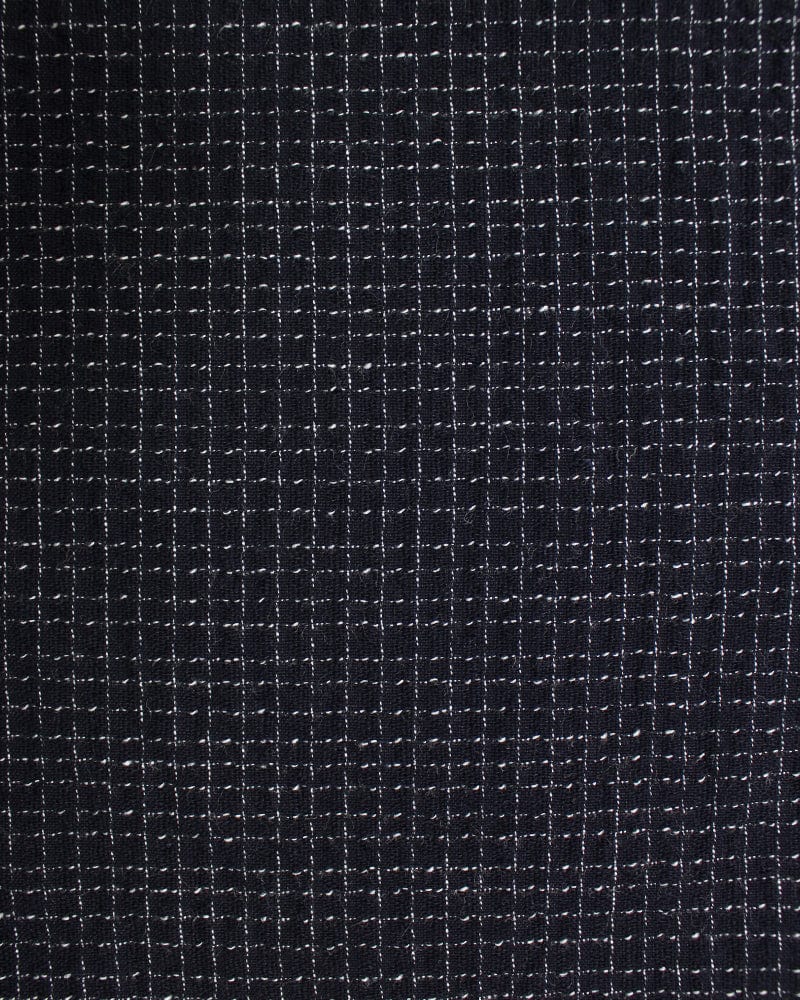 ToK Pants, Chijimi Indigo with Small Grid