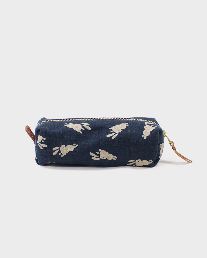 Kiriko Original Pencil Pouch, Indigo Usagi
