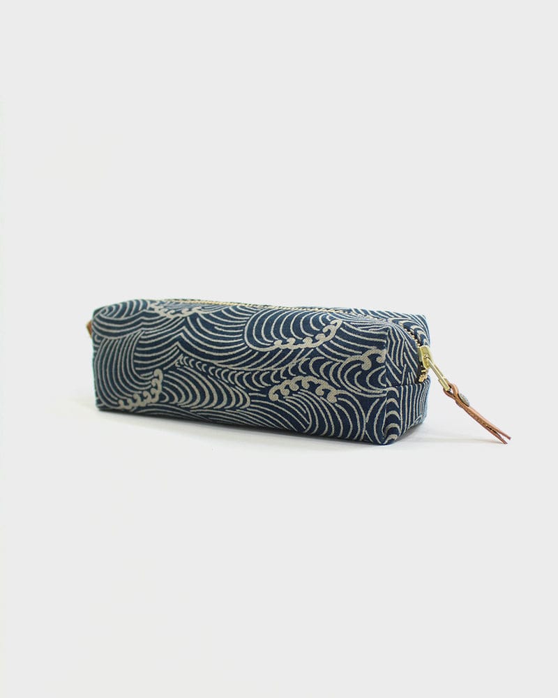 Kiriko Original Pencil Pouch, Indigo Nami