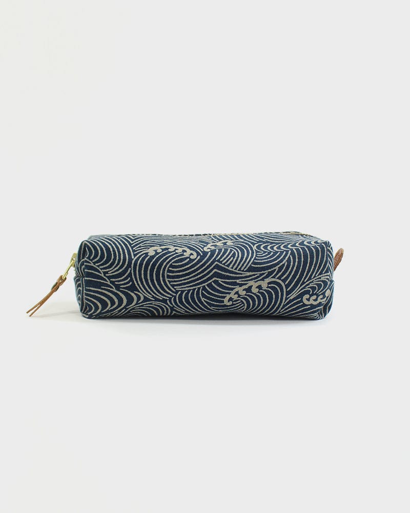 Kiriko Original Pencil Pouch, Indigo Nami