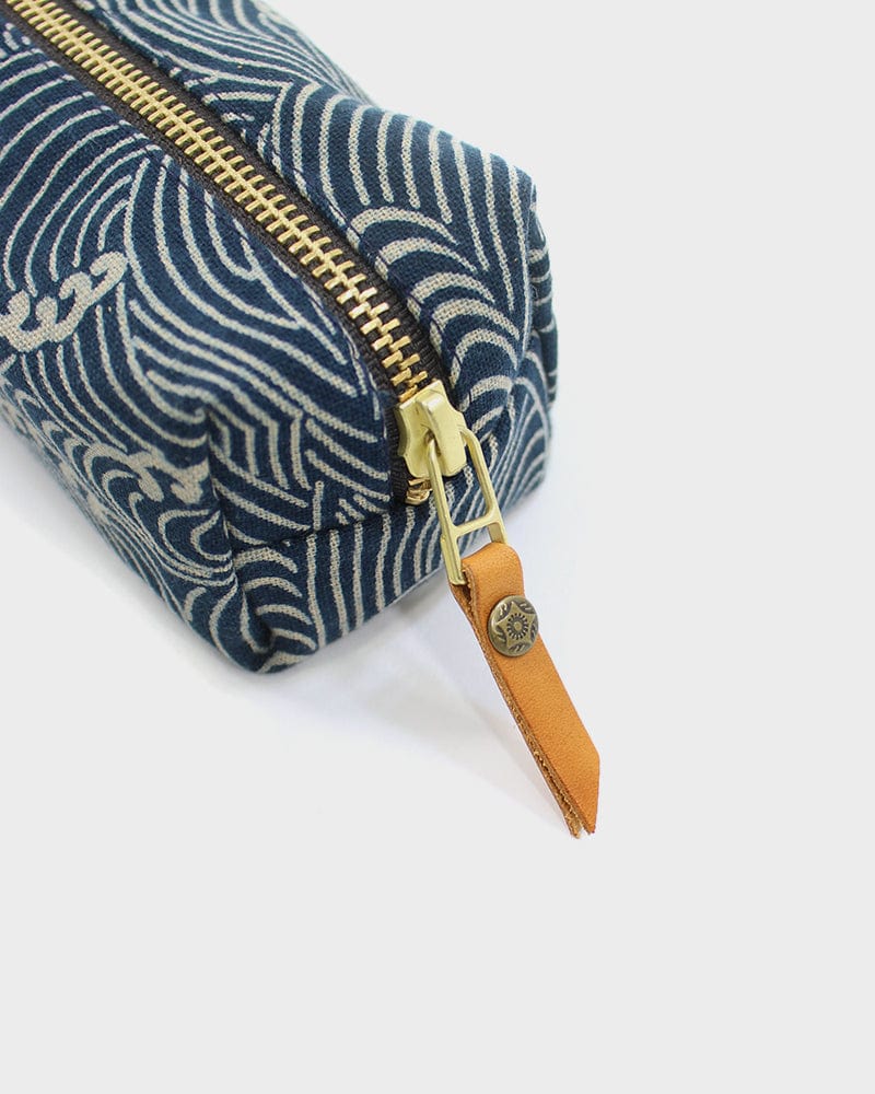 Kiriko Original Pencil Pouch, Indigo Nami