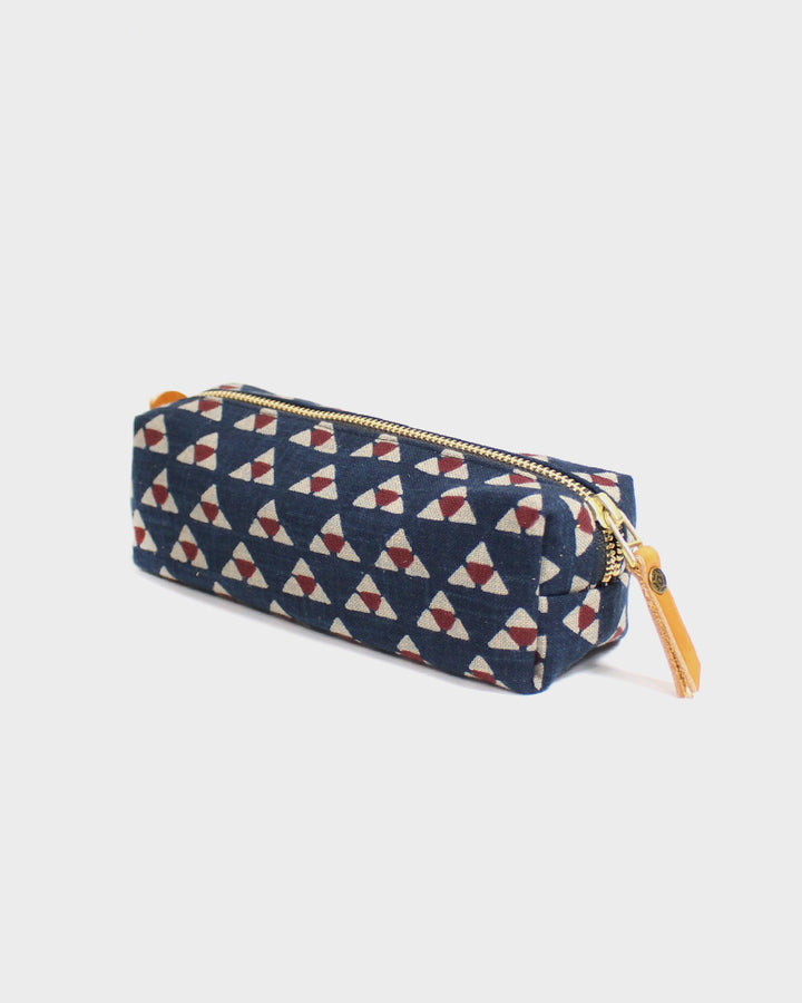 Kiriko Original Pencil Pouch, Indigo Uroko