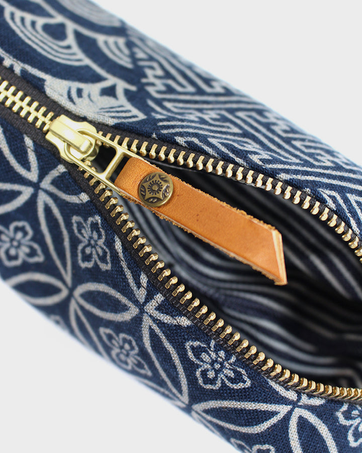 Kiriko Original Pencil Pouch, Indigo Large Multi