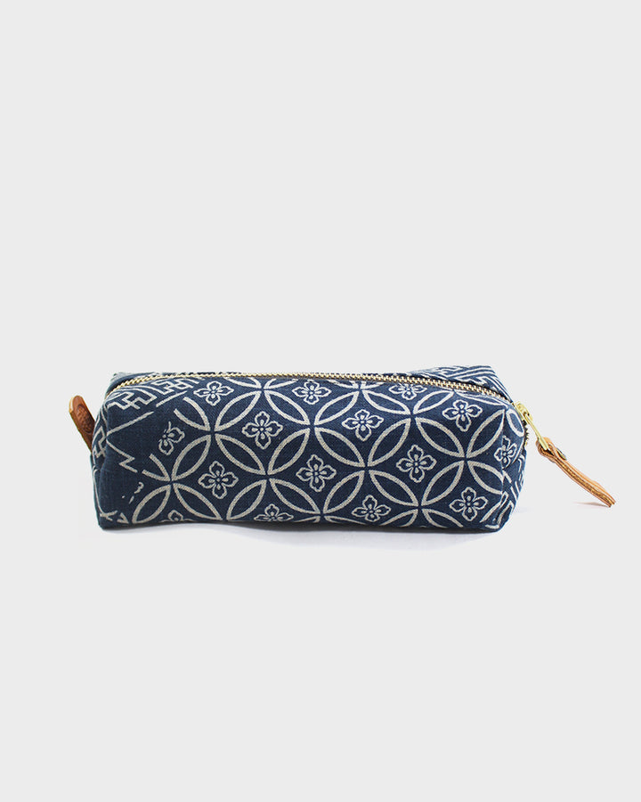 Kiriko Original Pencil Pouch, Indigo Large Multi