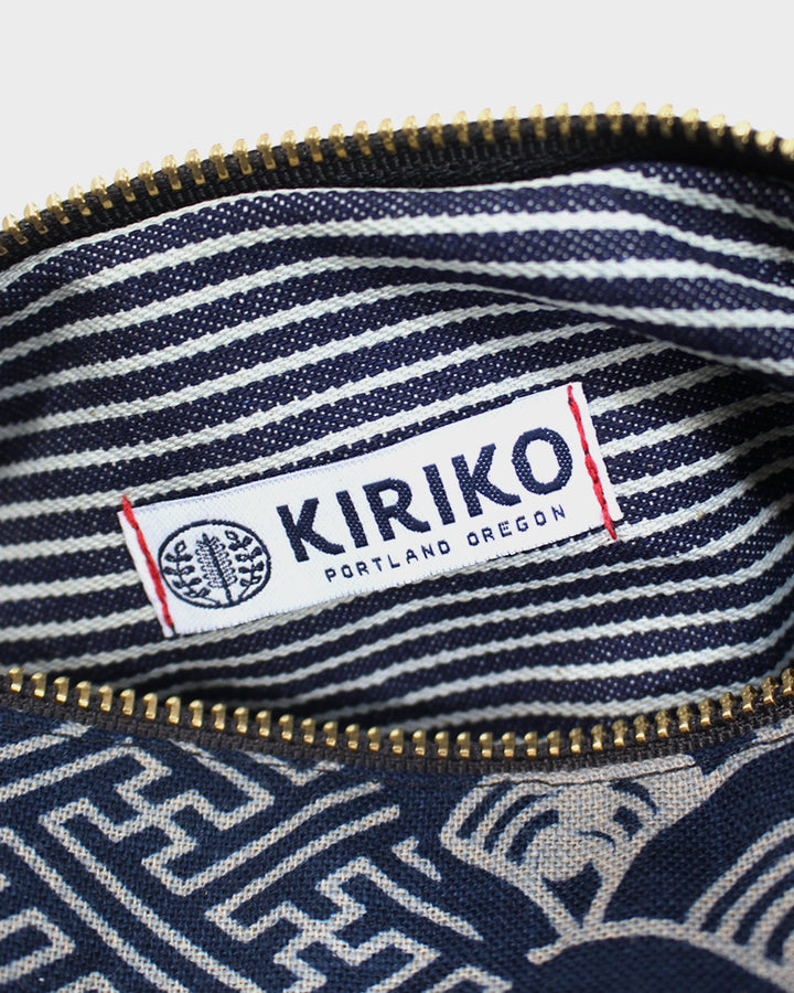 Kiriko Original Pencil Pouch, Indigo Large Multi