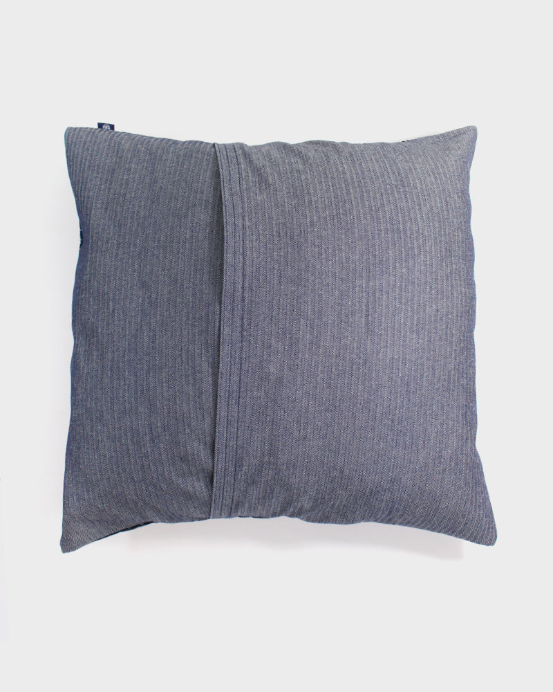 Split Pillow, Indigo, Red &amp; White Dash