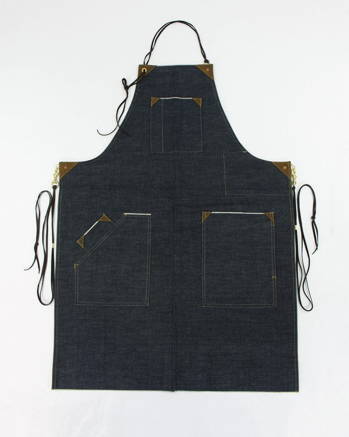 Kokoro Original Work Apron, Full, Japanese Selvedge Denim, Indigo