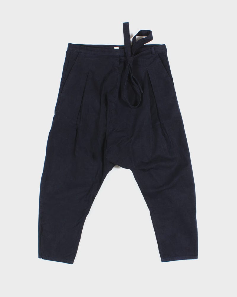 Navy Momohiki pants by Prospective Flow at Kiriko Made