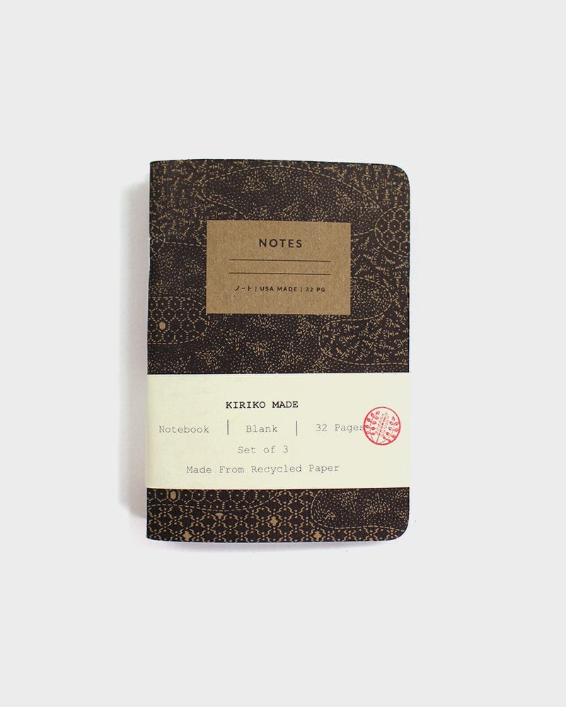 Katazome Pattern Notebook, Set of 3