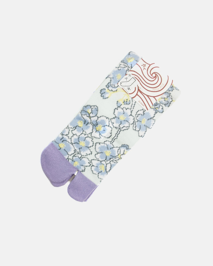 Tabi Socks, Light Blue and Lavender, Shida Sakura (S/M)