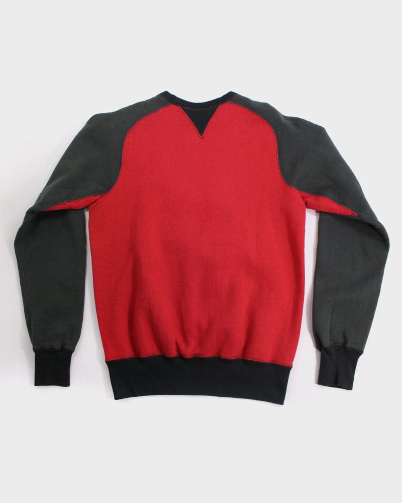 Japanese Repro Crewneck, Flathead Brand, Orange Beach, Grey and Red - L