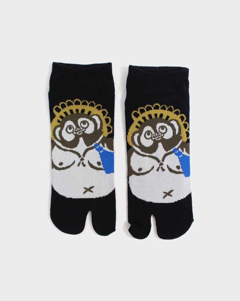 Tabi Socks, Ankle, Sake &amp; Tanuki - M/L