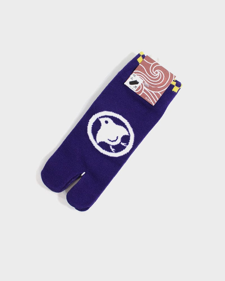 Tabi Socks, Purple Chidori & Yellow Itchimatsu