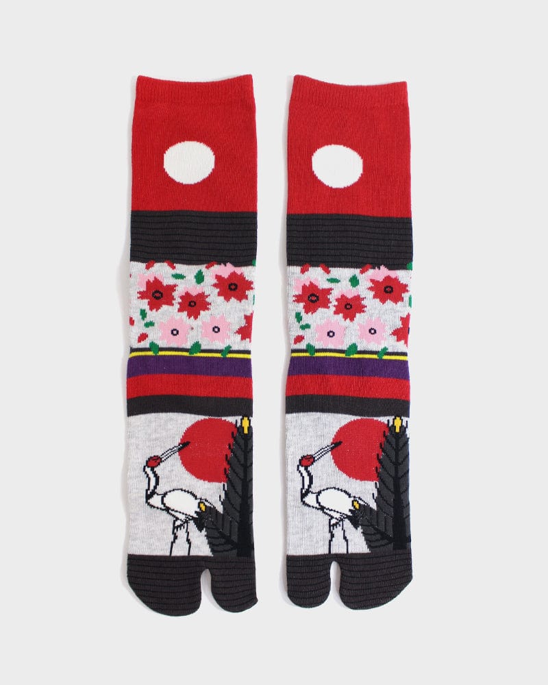 Tabi Socks, Crew, Hanafuda - (M/L)