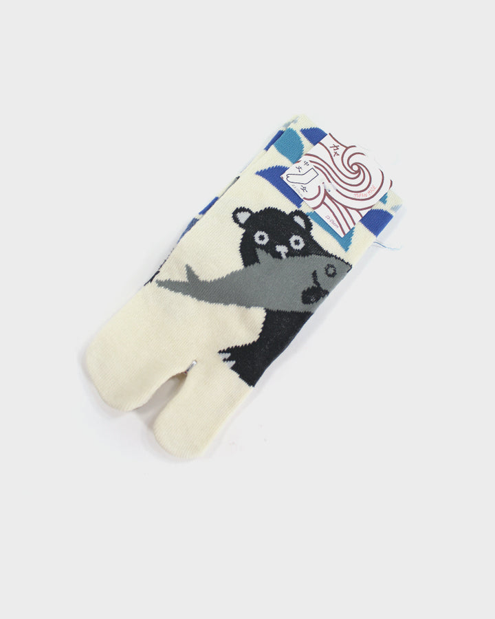 Tabi Socks, Crew, Kuma and Fish - (S/M)
