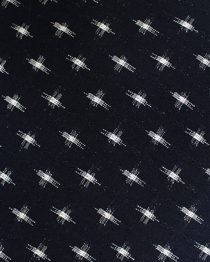 Kiriko Original Table Mat, Kasuri-Ori Indigo with White Jyuji
