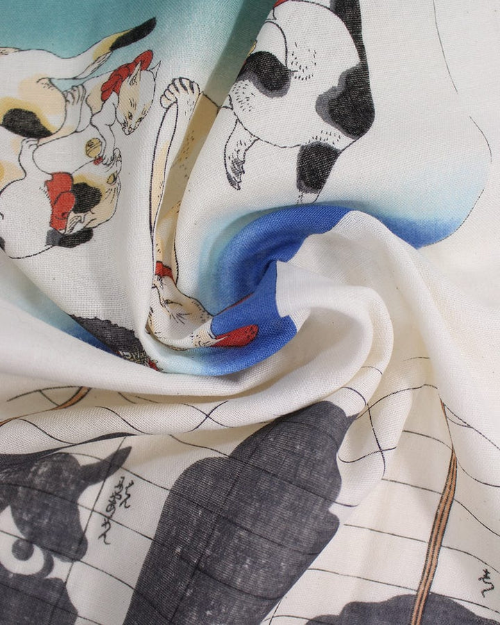 Tenugui, Double Gauze, Utagawa Kuniyoshi - Hannya Shadow