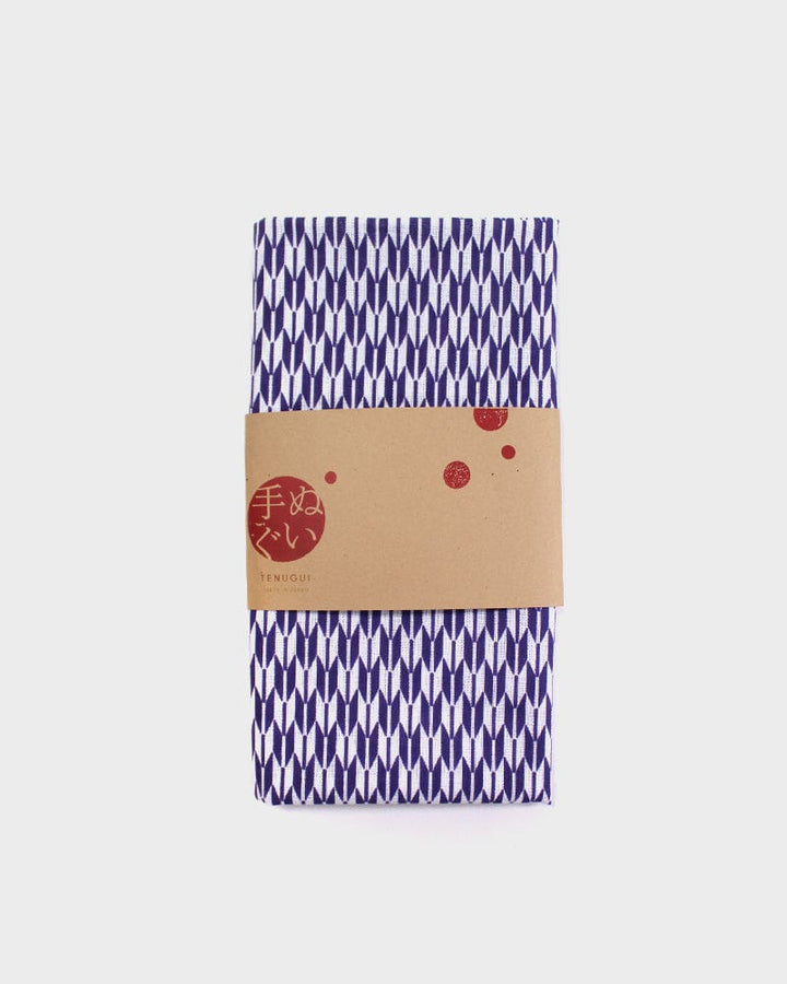 Tenugui, Classic, Komon, Small Purple Yagasuri
